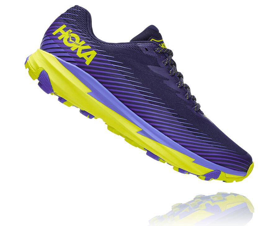 Hoka One One Torrent 2 Trailskor Herr - Blå/Gröna - EALKC-3749